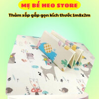 Thảm xốp xpe phủ silicon hàn quốc 1,8 x 2m cho bé nằm chơi
