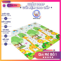 Thảm Xốp Xpe Phủ Silicon Hàn Quốc 1,75 X 1,9m Cho Bé Nằm Chơi Loại 1 Siêu Dày 2 Mặt