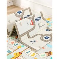 Thảm xốp xpe phủ silicon hàn quốc 1,8 X 1,9m cho bé nằm chơi, chống trơn trượt