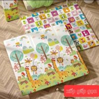 Thảm xốp xpe phủ silicon hàn quốc 1,8 X 1,9m cho bé nằm chơi, chống trơn trượt