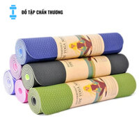 Thảm Yoga 2 lớp TPE định tuyến cao cấp chống trượt 6mm và 8mm