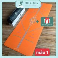 Thảm Yoga Cao Su Chất Sần Tự Nhiên Xơ Dừa Clover Moon Siêu Bám Dính, Lành Tính Kèm Túi Chuyên Dụng