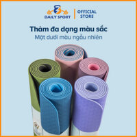 Thảm Yoga Định Tuyến 2 lớp 6 – 8 mm cao cấp, gấp gọn, du lịch tiện lợi DAILY SPORT