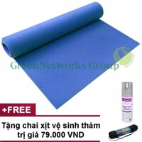 Thảm yoga mua ở đâu GreenNetworks có túi (xanh) + Tặng chai xịt [bonus]