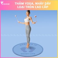 Thảm Yoga, Nhảy Dây Loại Tròn Cao Cấp, Thấm Mồ Hôi Cực Tốt, Chống Trơn Trượt (Mới)