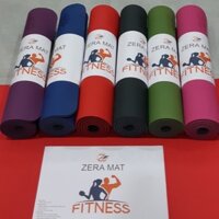 THẢM ZERA MAT FITNESS (120cm x 59cm) - 8mm/2 lớp (tặng túi đựng thảm)