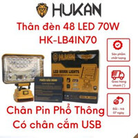 Thân bóng đèn pin LED HUKAN HK-LB4IN70 siêu sáng sử dụng chân pin phổ thông 70W