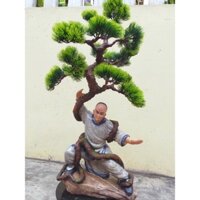 Thân bonsai ôm tượng, cây giả trang trí nhà