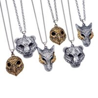 Thần Chiến Tranh 5 Ragnarok Vòng Cổ Kratos Sói Gấu OWL Trò Chơi Dây Chuyền Kim Loại Người Trang Sức Mặt Dây Chuyền Dây Xích Choker Vòng Cổ Quà Tặng