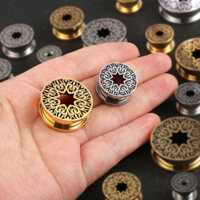 Thần chú hình trái tim hình chữ I Bông tai mở rộng tai Bông tai mở rộng tai Bông tai sang trọng hợp thời trang nam cá tính ròng rọc vành tai không phai [cxy]