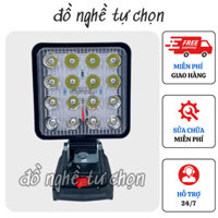 Thân đèn led dùng pin siêu sáng có 2 cổng usb sạc pin cực kì tiện lợi công suất cao sử dụng chân pin phổ thông 4cm