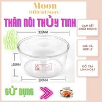 Thân lò bằng thủy tinh, dùng thay thế cho các lò nướng thủy tinh trên thị trường, dung tích từ 12 đến 17 lít, hàng nhập