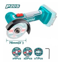 THÂN MÁY CẮT MÀI MINI TOTAL DÙNG PIN 20V CHÍNH HÃNG MODEL: TAGLI7601