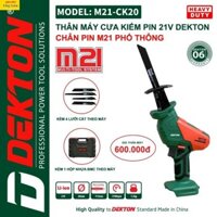 Thân Máy Cưa Kiếm pi.m Dekton 21v M21-CK20 Có Vali Nhựa Đựng Máy Tặng Kèm 4 Lưỡi cưa shop điện máy chợ lớn