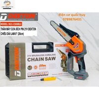 Thân máy cưa xích pi.m Dekton M21-CS08BLC lam dài 8 inch không chổi than SHOP Điên máy