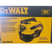 THÂN MÁY HÚT BỤI DEWALT NHẬP USA  CHẠY PIN DCV580H 20V