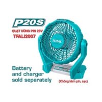 THÂN QUẠT DÙNG PIN TOTAL 20V CHÍNH HÃNG MÃ: TFALI2007