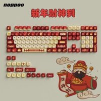 Thần tài đến Bàn Phím Cơ, keycap hình tròn nhỏ, keycap thăng hoa PBT tùy chỉnh, quà tặng năm mới, Bàn phím chơi game