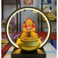 THẦN TÀI Kèm Tiểu Cảnh Thác Nước Hút Tài Lộc, Thịnh Vượng