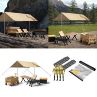 Thắng 1 12 Xe Điều Khiển Từ Xa Đi Cắm Trại Playset Ngoài Trời Explorer Mini Trailer Lều Cắm Trại Bộ Bánh Răng Chi Tiết Thực Tế DIY
