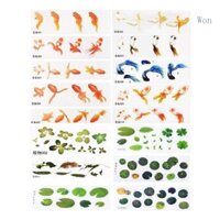 Thắng 16 Chiếc DIY Pha Lê Epoxy Filler 3D Nhựa Sơn Cá Vàng Vịt Làm Đầy Thủ Công