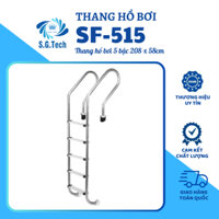 Thang bể bơi 5 bậc, thang hồ bơi 5 bậc Inox 304 (SF-515)