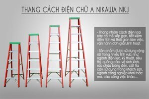 Thang cách điện chữ A Nikawa NKJ-8C