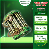 Thang dây sắt màu vàng xanh thang dây thoát hiểm cứu hộ hàng chất lượng cao