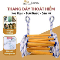 Thang Dây Thoát Hiểm 10m  An Toàn, Thang Bảo Hộ Đề Phòng Hoả Hoạn Chắc Chắn Cho Mọi Gia ĐÌnh, Thang Công Trình