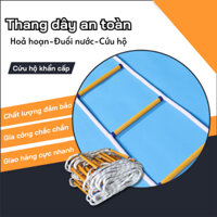 Thang dây thoát hiểm 10m, thang dây cứu hộ phòng ngừa hoả hoạn, bão lũ, chất liệu nhựa Epoxy có độ bền rất cao