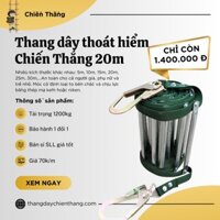 Thang dây thoát hiểm cho chung cư và nhà cao tầng chiều dài 20m