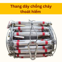 Thang dây thoát hiểm chống cháy nhà cao tầng 10m 15m 20m 30m 40m dây kim loại chịu nhiệt không cháy