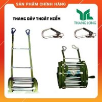 Thang dây thoát hiểm nhà cao tầng 5m 10m 15m 20m 25m 30m có 2 móc