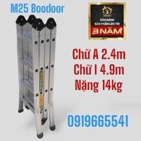 Thang gấp 4 khúc 2.5m Boodoor M25
