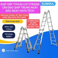 Thang gấp chữ A 2m5 chữ I 5m điện lạnh công trình nhôm dày 1.5mm
