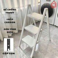 Thang gấp gọn thông minh đa năng cho gia đình, thang gấp 2 3 4 tầng chịu tải 150kg, chất liệu thép carbon dày dặn