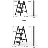 Thang gấp gọn thông minh đa năng cho gia đình, thang gấp 3 4 tầng chịu tải 150kg