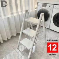 Thang gấp gọn thông minh đa năng cho gia đình, thang gấp 2 3 4 tầng chịu tải 150kg, chất liệu thép carbon dày dặn