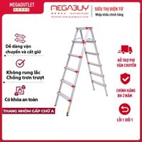 Thang ghế chữ A 3-4-5-6 bậc cao 0.76M -1,46M gấp gọn nhập khẩu FUJIHOME, thang nhôm xếp gọn đa năng chính hãng