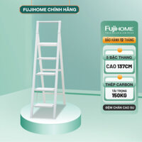 Thang ghế gấp gọn FUJIHOME SL105W bản to 5 bậc tiện lợi - Chất liệu thép carbon - Gấp gọn thông minh