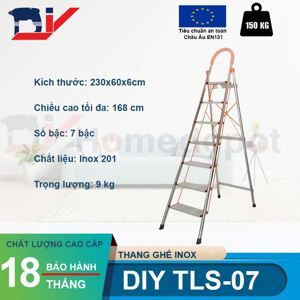 Thang ghế Inox DIY TLS-07, 7 bậc