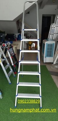 Thang ghế nhôm tay vịn 7 bậc nikita