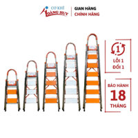 Thang ghế nhôm tay vịn chữ a 3,4,5,6,7 bậc, thang nhôm chữ a gia đình đa năng rút gọn