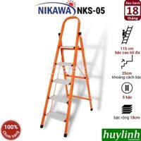 Thang ghế Nikawa NKS-05 - 5 bậc - 115cm - Khung thép