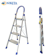 Thang ghế tay vịn gia đình xếp gọn, bậc thang to kèm tay vịn đảm bảo an toàn -Hàng chính hãng NIKITA - DL04