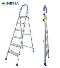 Thang ghế tay vịn gia đình xếp gọn, bậc thang to kèm tay vịn đảm bảo an toàn -Hàng chính hãng NIKITA - DL06