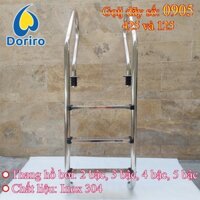 Thang hồ bơi/Thang bể bơi 5 bậc; Inox 304; Mã hiệu SF-515; Đường kính ống D = 42mm; dày 1,2mm