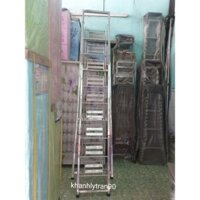 Thang inox 9 bậc hàng dầy 1 ly