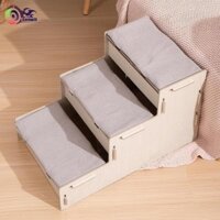 Thang leo núi cho thú cưng bằng gỗ cho tất cả các bước thú cưng của chó và mèo