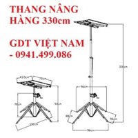 THANG NÂNG HÀNG PHỤC VỤ THI CÔNG LÊN ĐỘ CAO 330cm _ GDT VIỆT NAM O941499O86
